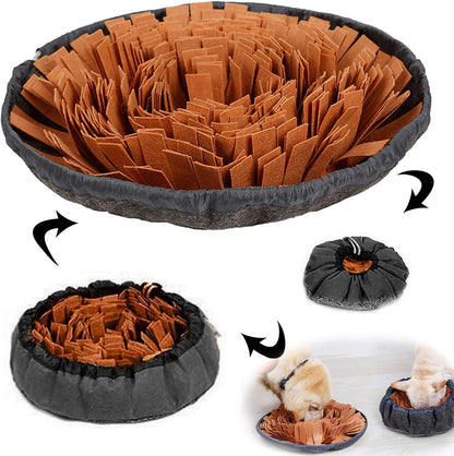 AWOOF Pet Snuffle Mat for Dogs, Interactive Feed Game for Boredom, Encourages Natural Foraging Skills for Cats Dogs Bowl Travel Use, Dog Treat Dispenser Indoor Outdoor Stress Relief