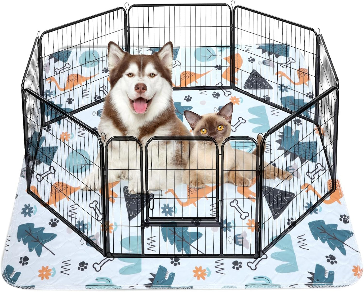 Washable Pee Pads for Dogs, 2 Pack Large 36"x41" Super Absorbent Reusable Dog Training Pads, 100% Waterproof Non-Slip Puppy Whelping Dog Playpen Indoor Pads Mat Pet Supplies