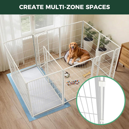 FXW Homeplus Unleashed Indoor Dog Playpen - Stress-Free and Safe Play, Heavy Duty 24 Inch 6 Panels Dog Pen for Puppy and Small Dogs, Black│Patented