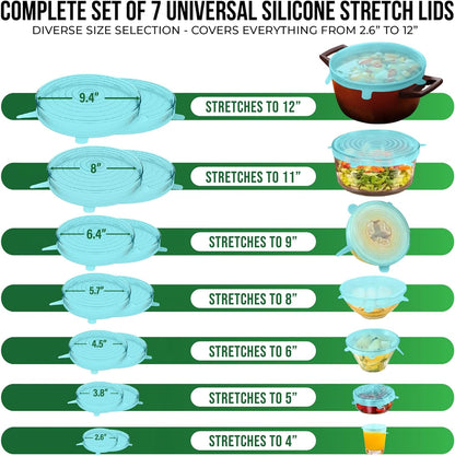 Reusable Silicone Can Lids – 2.6 Inch Can Covers for Dog & Cat Food – Universal Fit - Airtight Stretch Lids for Pet Food Cans, BPA-Free, Dishwasher Safe – 10 Pack
