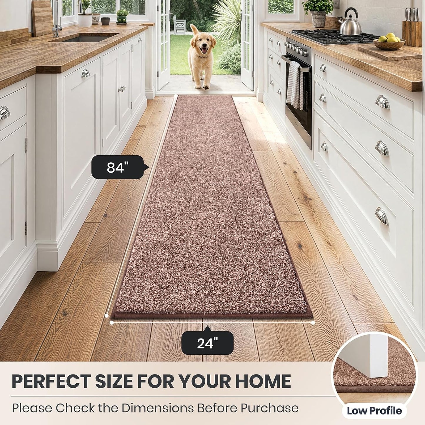 PURRUGS Dirt Trapping Door Mat 20" x 31.5", Non-Slip Machine Washable Entryway Rug, Dog Doormat, Indoor Front Door Mat, Super Absorbent Entry Rug for Muddy Shoes & Paws, Bluish Grey-Black