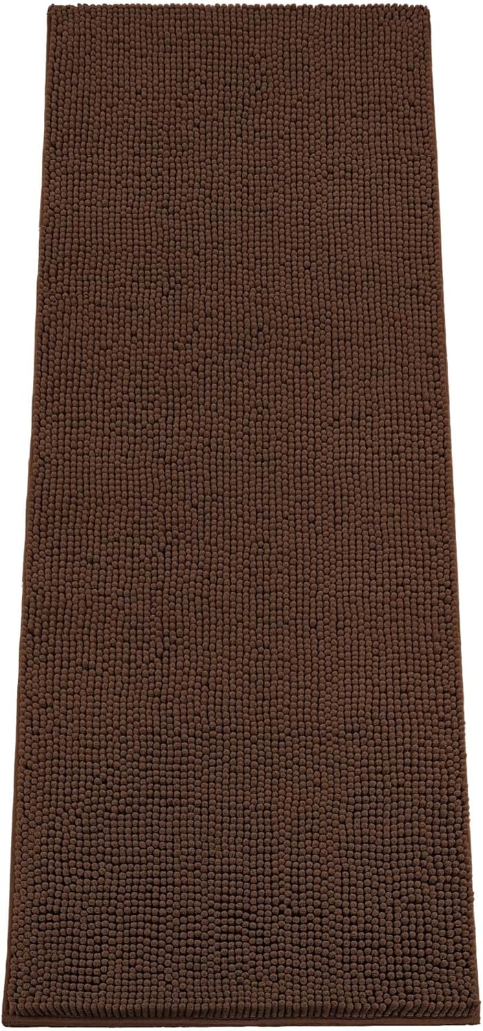 Absorbent Dog Door Mat for Muddy Paws, 60" x 24" Chenille Indoor Mats for Entryway, Trap Dirt Front Door Mat Indoor Entrance Washable Non Slip Soft
