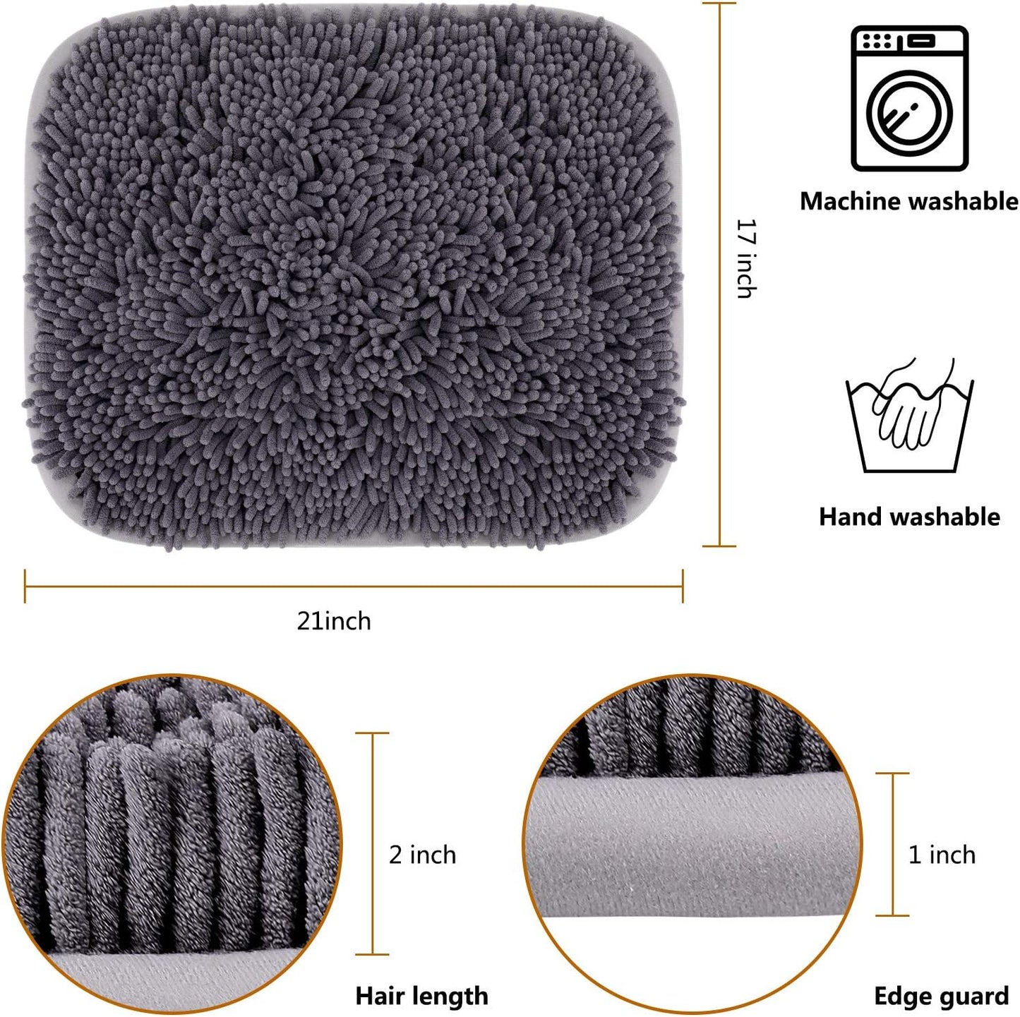 Rundik Snuffle Mat for Dogs, 17'' x 21'' Dog Sniffing Interactive Feeding Game Boredom, Puzzle Toys Encourages Natural Foraging Skills and Stress Relief Small/Medium/Large Dogs