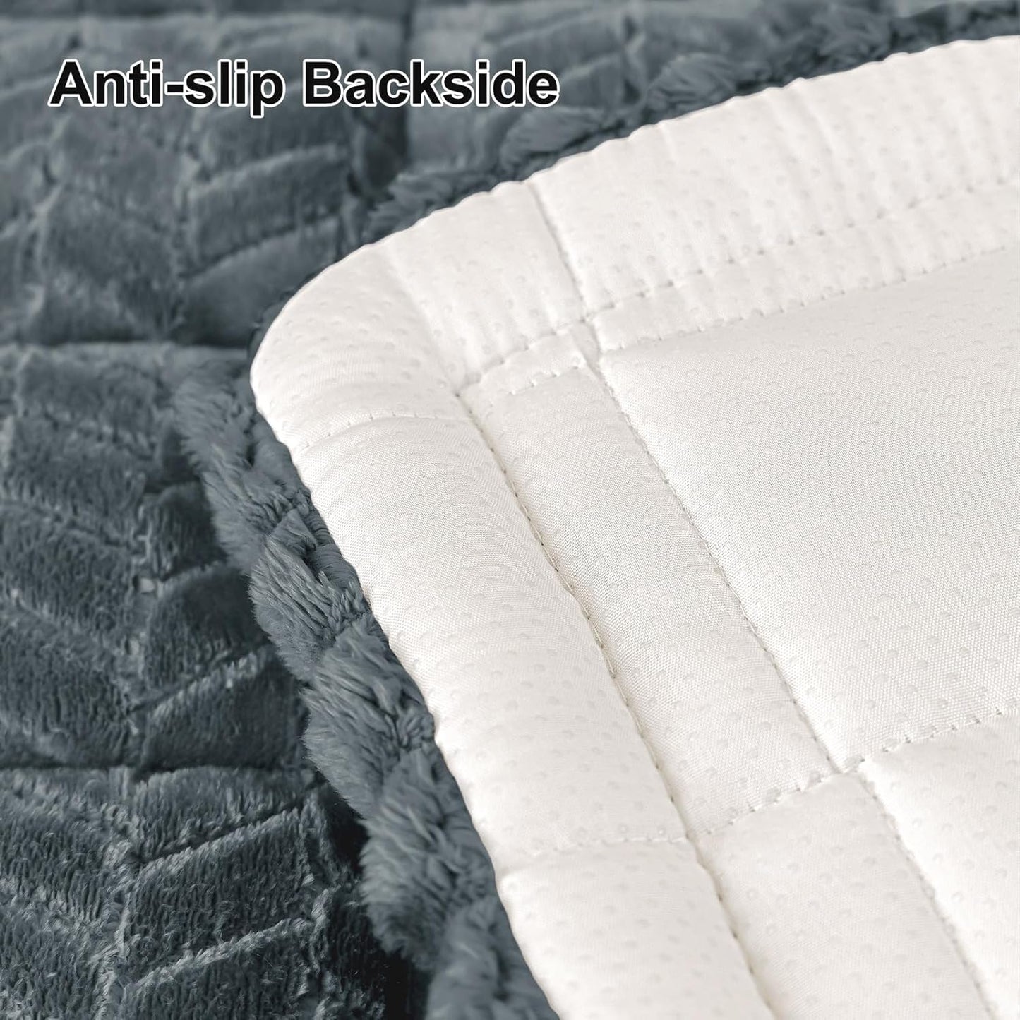 Smiry Non Slip Couch Covers for Dogs, Fuzzy Pet Couch Covers for 2-3 Cushion Sofa Pet Friendly, Soft Sofa Slipcovers Cushion Furniture Protector Washable (Beige, 27.6" x 59")