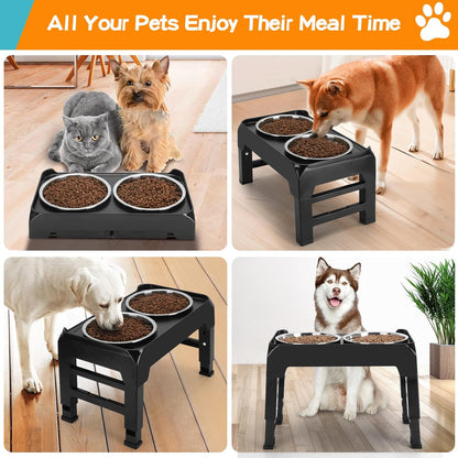 COMESOON Slow Feeder Dog Bowl, Slow Down Eating Anti-Choking Bloat Stop Maze Design Dog Dishes Fit for COMESOON Bowl Stand DB-G03/DB-B03, Black