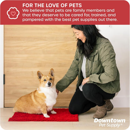 My Doggy Place Dog Mud Mat, 36"x26" Ash – Thick Microfiber Entry Rug for Snow, Mud & Salt – Absorbent, Quick-Dry, Washer-Safe & Non-Slip, Large