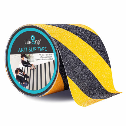 LifeGrip Anti Slip Transparent Anti Slip Tape, 4 inch by 30 feet, Non-Slip Traction Grip Tape to Tubs, Boats, Stairs, Clear, Soft, Comfortable for Bare feet (4" X 30')