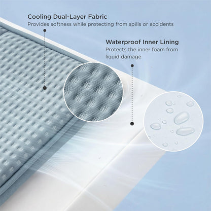 Bedsure Dog Beds Large Sized Dog - Comfy Flat Pet Beds with Removable Washable Cover, Orthopedic Egg Crate Foam Puppy Mat, Suitable for Pet Up to 65 lbs