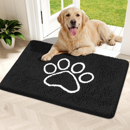 Bcoimo Super Absorbent Dog Door Mat, 30"*20" Anti Slip Mat for Muddy Paws, Pet Rugs for Dirty Paws Washable that Absorbs Moisture and Dirt, for Dog Cage and Pet Resting Carpet