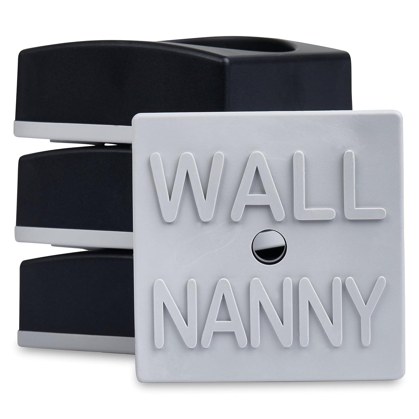 Wall Nanny Mini - Smallest Baby Gate Wall Protector (Made in USA) Protect Walls & Doorways from Pet Gates & Dog Gate Spindles - Child Pressure Mounted Baby Gate for Stairs Wall Cup (White) 4 Pack