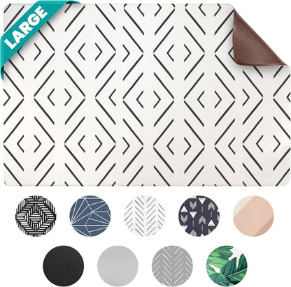 NALALAS Dog Mat for Food and Water, Cat Feeding Mat | Waterproof Dog Bowl Mat | Non-Slip Pet Food Mat for Floors | Pet Mats for Food and Water | Easy to Clean