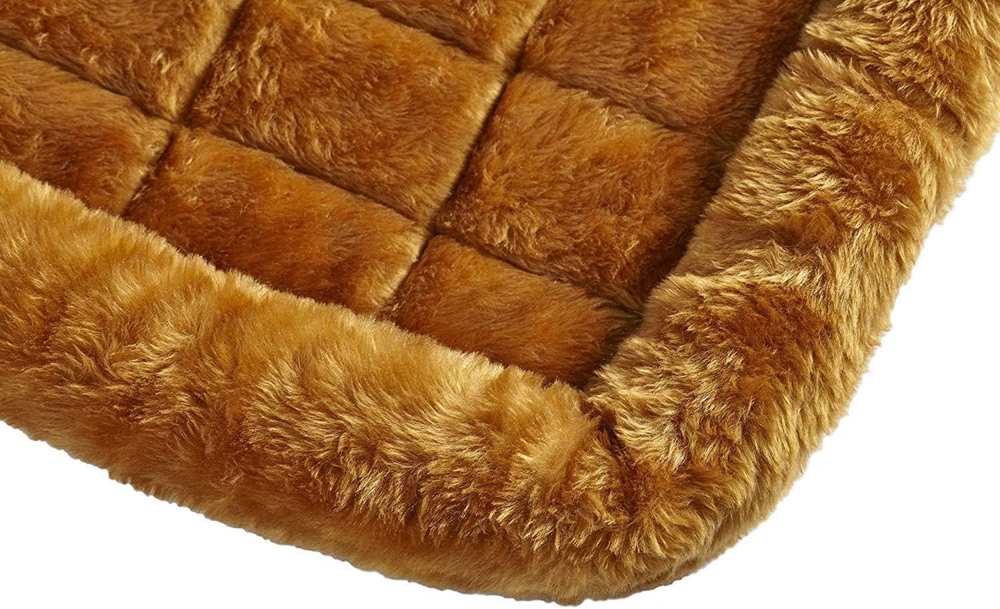 MidWest Homes for Pets QuietTime Dog Bed - White Fleece Bolster, Ultra-Soft and Machine Washable, Fits 24-Inch Crates and Carriers, for Small Breed Dogs