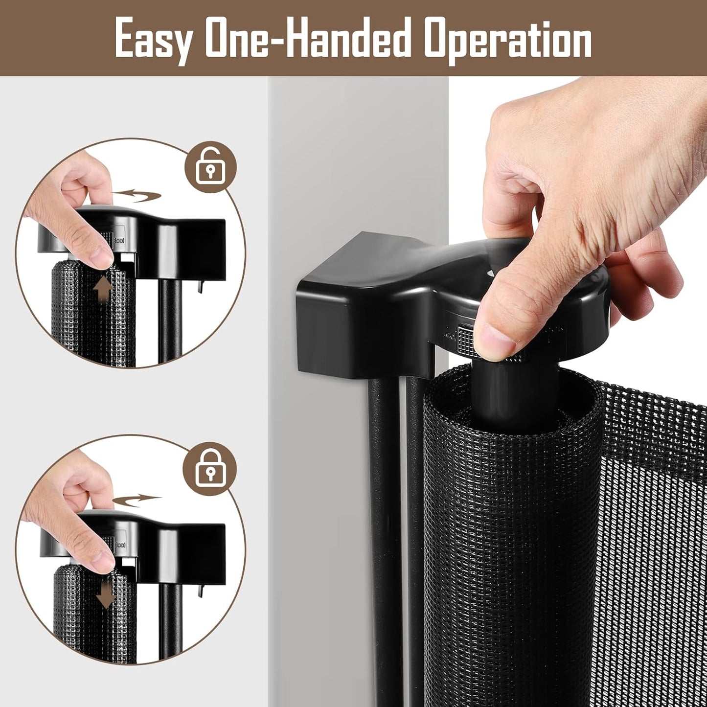 Extra Wide Baby Gate for Large Openings Retractable Baby Gates Indoor Outdoor Extra Long Dog Gate for Doorway Stair Gates for Kids or Pets Extra Large Dog Gate for Stairs