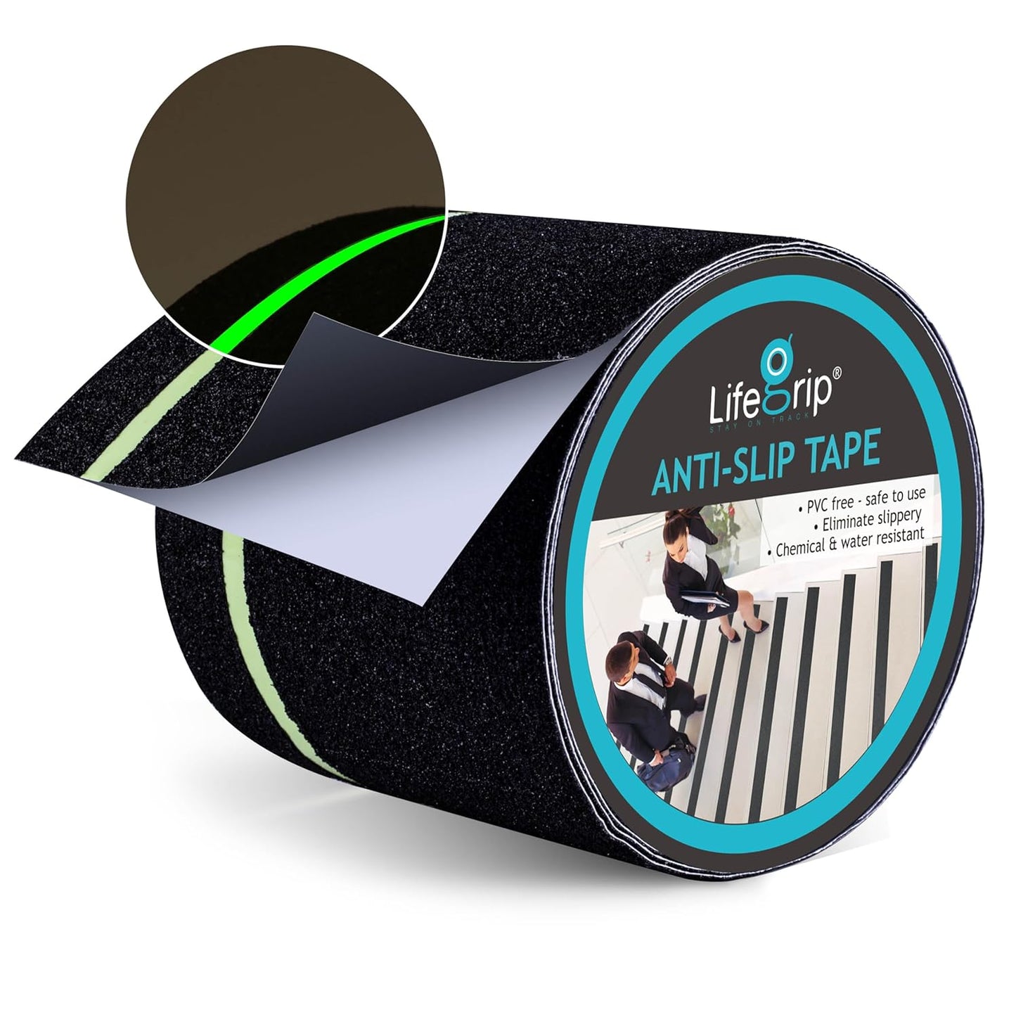 LifeGrip Anti Slip Transparent Anti Slip Tape, 4 inch by 30 feet, Non-Slip Traction Grip Tape to Tubs, Boats, Stairs, Clear, Soft, Comfortable for Bare feet (4" X 30')