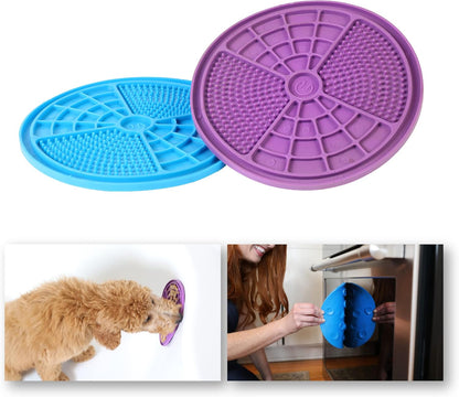 Hyper Pet IQ Treat Lick Mat for Dogs & Cats | Dog & Cat Slow Feeder & Enrichment Toy | Made in USA