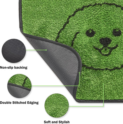 Qeils Reusable Puppy Pads, Washable Pee Pads for Dogs 2 Pack Durable Absorbent Leakproof Dog Training Pads for Home or Travel, Non-Slip Wee Wee Pads Potty Pads 18"x24"