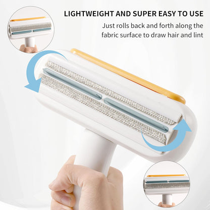 Pet Hair Roller & Hair Remover Kit,Self Cleaning Slicker Brush for Cat,Dog,Lint Rollers for Couch,Furniture,Carpet,Bedding,Car Interiors,Pet Hair deshedding Brush,Fur & Lint Remover Tool for Dog Cat