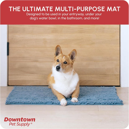 My Doggy Place Dog Mud Mat, 36"x26" Ash – Thick Microfiber Entry Rug for Snow, Mud & Salt – Absorbent, Quick-Dry, Washer-Safe & Non-Slip, Large