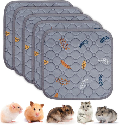 Sunheir Washable Pee Pads for Dogs Large 48" x 48" 2-Pack Reusable Puppy Pads Pet Training Pads, Absorb Dog Mats, Whelping Pad, Non-Slip Protects Against Urine Leakage (Leaves - Deep Grey, 48x48)
