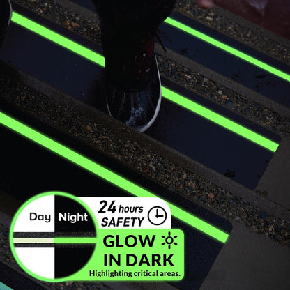 LifeGrip Stair Treads Non-Slip (15PCS), Anti Slip Transparent Stair Treads Tape for Indoor Wooden Step (4"X30"X15P-Treads)