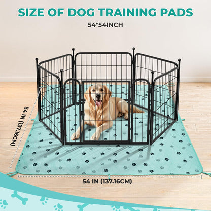 Fostanfly Washable Pee Pads for Dogs, 2 Pack Large 36"x41" Ultra-Absorbent and Leak-Proof Non-Slip Reusable Potty Training Pads for Dogs, Cats, Puppy, Potty Training of Add 8 Lanyards