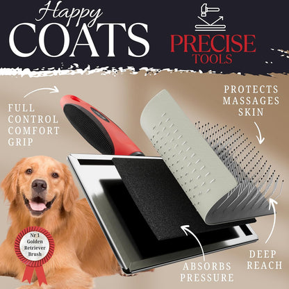Poodle Comb with Rotating Teeth - 5-in-1 Dog Dematting Tool - Used for Small Size Breeds and Puppies - Cat Comb for Shedding and Deshedding