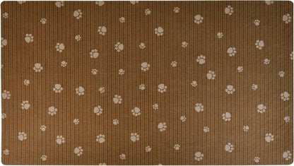 Drymate Pet Bowl Placemat, Dog & Cat Food Feeding Mat - Absorbent Fabric, Waterproof Backing, Slip-Resistant - Machine Washable/Durable (USA Made) (12” x 20”) (Indigo)