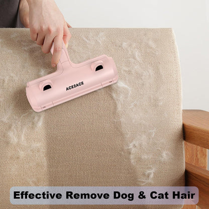 ACE2ACE Pet Hair Removal Tool, Reusable Lint Roller for Pet Hair, Self Clean Cat Hair Remover with Dust Bin, Dog Hair Remover for Couch, Furniture, Carpet, Sofa and Bedding
