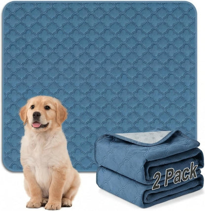 FunFurry Washable Pee Pads for Dogs - 4 Pack Reusable Pee Pads，Waterproof Puppy Pads，Pet Training Pads，Super Absorbent with Dog Paw Shape Non-Slip Backing (Cream, 18" X 24" - 4 Pack)