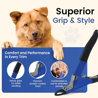 Resco Original Deluxe Dog Nail Clippers - Professional USA-Made Guillotine Trimmer - Heavy Duty Steel for Large Dogs - Yellow