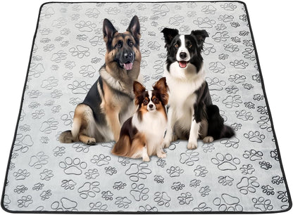 Qeils Reusable Puppy Pads, 2 Pack Washable Pee Pads for Dogs, Waterproof Non Slip Wee Wee pad, Absorbent and Leakproof Training Mats for Potty, Crate, Playpen, Bed, Sofa, 18"x 24"