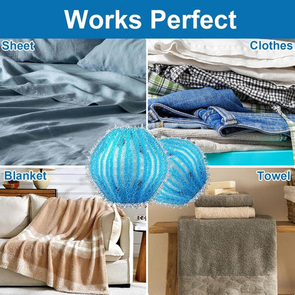 20Pcs Pet Hair Remover for Laundry - 1.4 inch Mini Ball Lint Traps for Washing/Dryer Machine,Effective Cat Dog Laundry Pet Hair Catcher for Clothes,Sheets,Towels,Not Damage Fabric