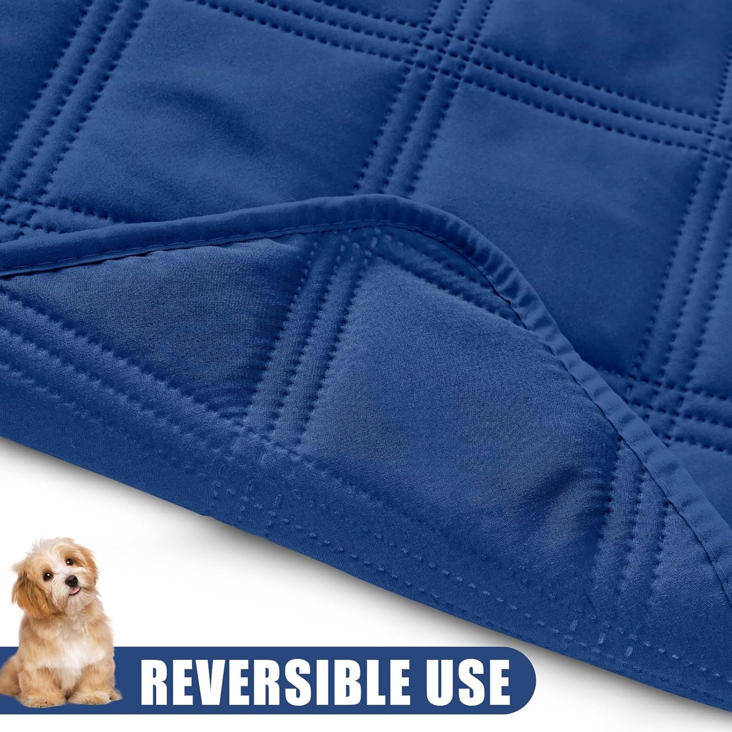 Smiry Waterproof Dog Bed Cover Blanket 30x70, Soft Reversible Pet Blanket, Washable Leakproof Cats Dogs Couch Cover for Sofa, Couch, Furniture, Grey/Dark Grey