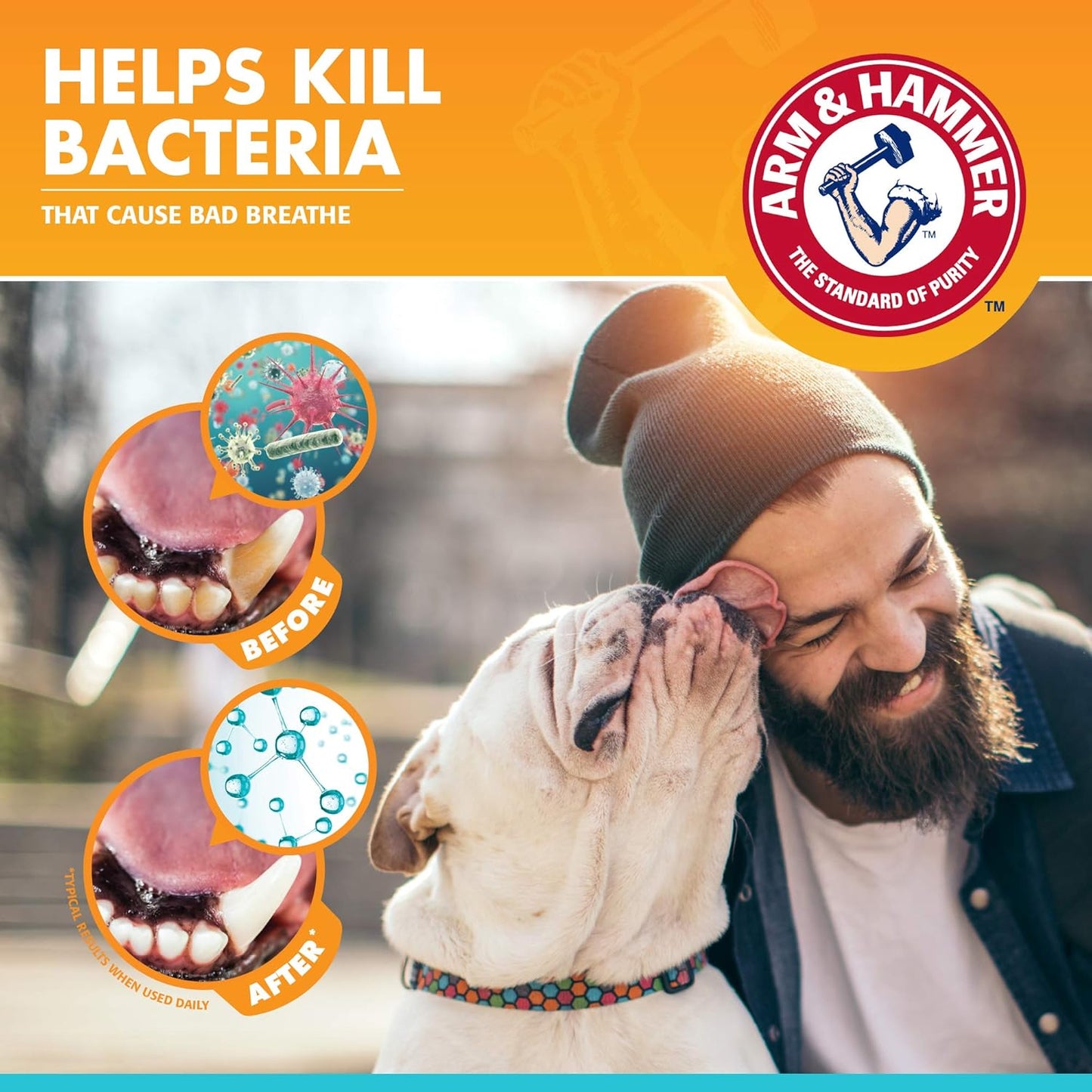 Arm & Hammer for Pets Fresh Breath Enzymatic Dog Toothpaste, Vanilla Ginger Flavor, Safe for Puppies and Adult Dogs, Daily Baking Soda Dental Gel to Eliminate Bad Breath, 2.5 Oz