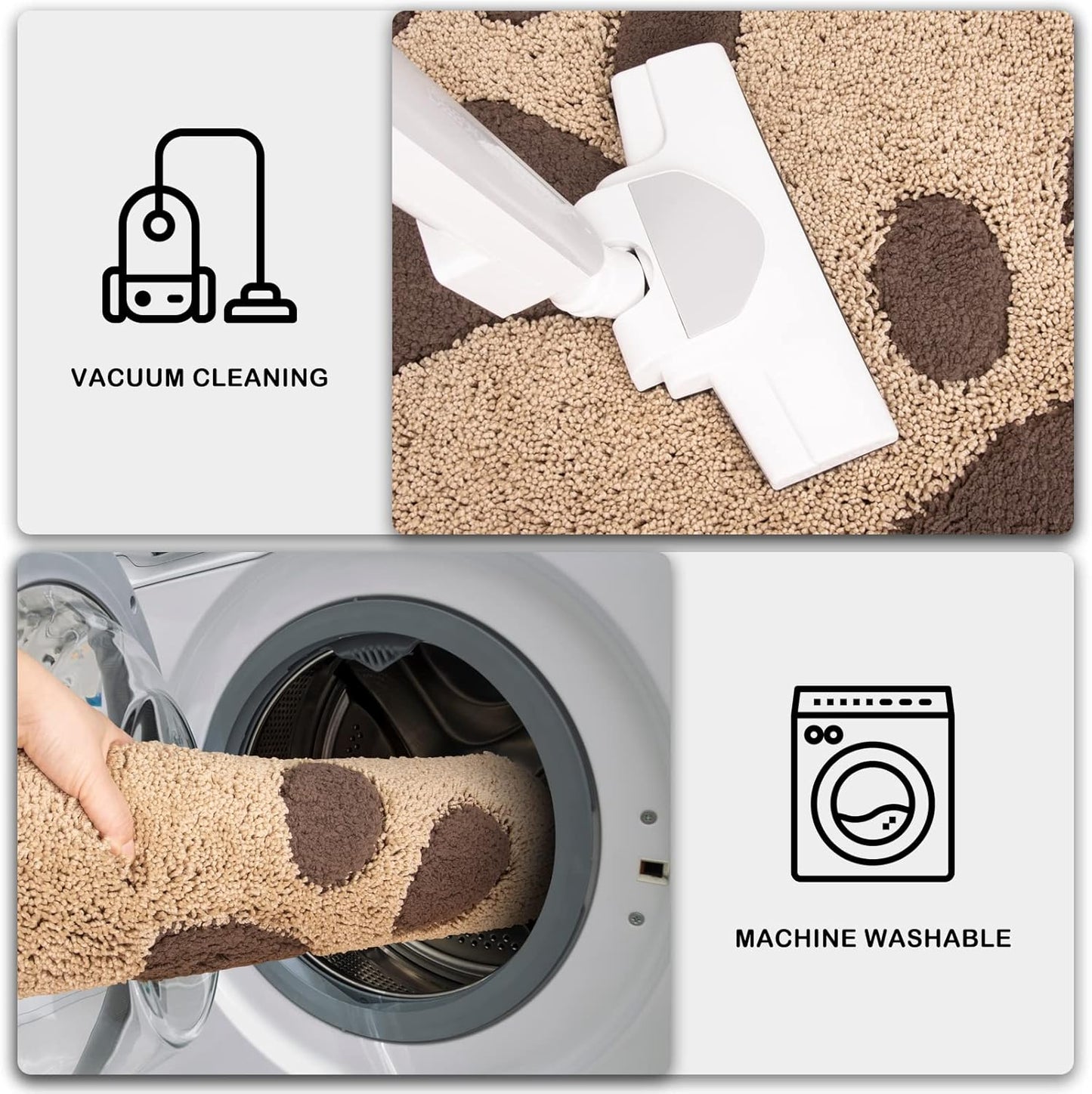 PURRUGS Dirt Trapping Door Mat 20" x 31.5", Non-Skid/Slip Machine Washable Microfiber Entryway Rug, Dog Doormat, Super Absorbent Welcome Mat for Muddy Wet Shoes and Paws, Grey