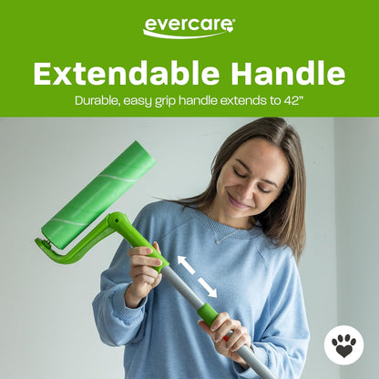 Evercare 10-Inch Mega All-Purpose Pet Hair Lint Roller Refill, 50 Sheets – Sticky Roller for Pet Hair, Cat & Dog Hair Remover, Lint Remover, Pet Hair Remover for Furniture, Clothing & Cars