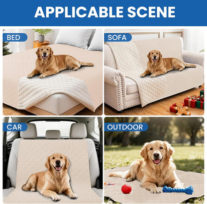 Waterproof Dog Blanket, Non-Slip Soft Pet Bed Cover, Couch Cover for Dogs Washable, Protects Sofa, Furniture, Crate, Car, Tear Resistant Leakproof Pet Blanket (30x70 Inch, Dark Grey)