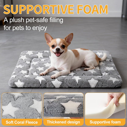 Dog Bed Mat – Soft & Comfortable Dog Kennel Pad for Crate – Durable Crate Bed & Mat for Dogs & Cats – Ideal for Crate, Kennel, and Home Use