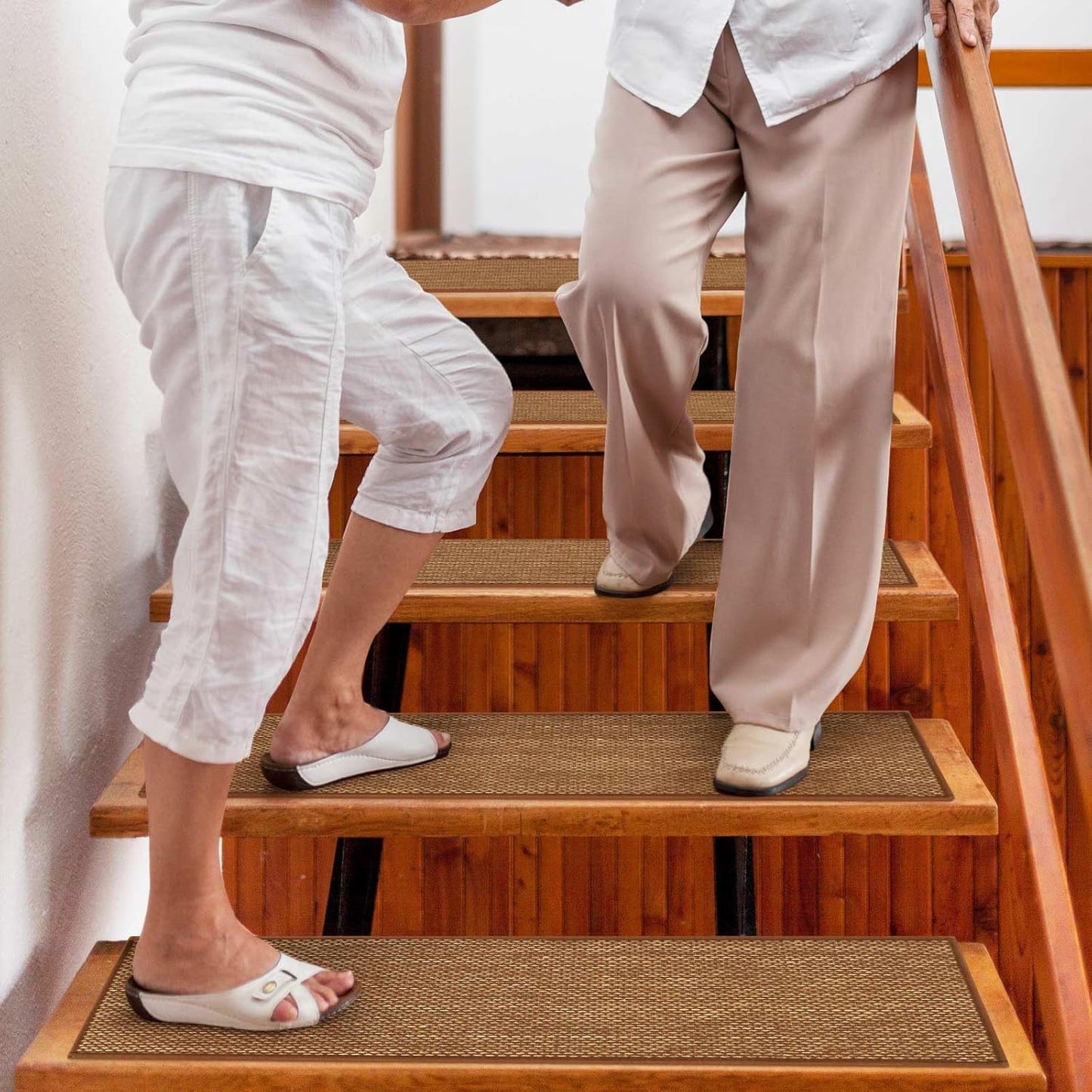 Stair Treads Non Slip for Wooden Steps Indoor 9" x 36" 15 Pack Extra Wide Stairs Tread Carpet Runner, Step Pads with Reusable Adhesive for Dogs Kids Elders, Machine Washable, Black