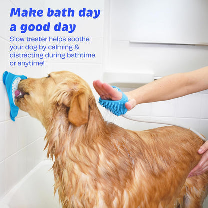 Aquapaw Lick Mat for Dogs with Suction Cups - XL, Blue, 1-Pack - Slow Feeder Lick Pads for Dogs & Grooming Enrichment - Food Mat for Peanut Butter Treats