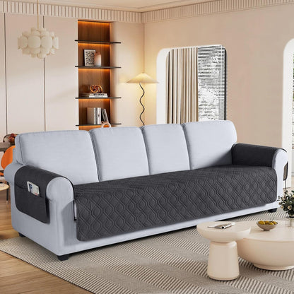 VANSOFY Couch Cover, Waterproof Sofa Covers Washable Slipcover Furniture Protector Couch Seat Covers Non-Slip Couch Cover for Dogs, Pets(Sofa, Dark Gray)