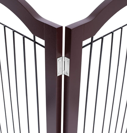 Internet's Best Wire Dog Gate with Arched Top - 4 Panel - 30" Tall - White