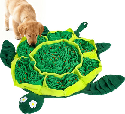 Snuffle Mat for Dogs - Interactive Puzzle Feeding Game for Stress Relief & Foraging Skills | Dog Toys to Keep Them Busy | Small/Medium/Large Dogs Turtle Design