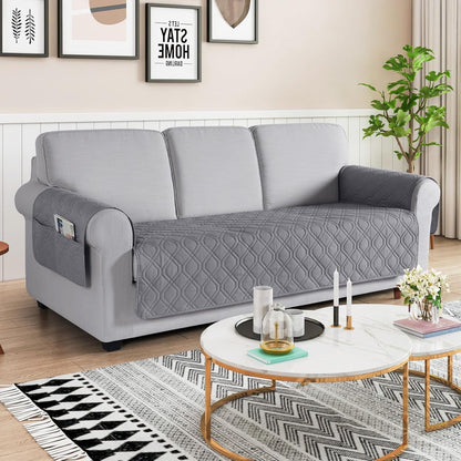 VANSOFY Couch Cover, Waterproof Sofa Covers Washable Slipcover Furniture Protector Couch Seat Covers Non-Slip Couch Cover for Dogs, Pets(Sofa, Dark Gray)