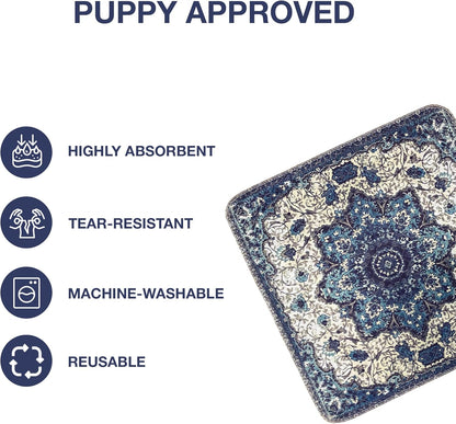 PUPIBOO Washable Pee Pads for Dogs and Cats - Super Absorbent Reusable Puppy Training Pads - 100% Waterproof, Leak-Proof & Non-Slip Whelping Pads for Pet Housebreaking