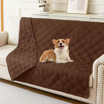 hyha Waterproof Dog Bed Blanket, Soft Pet Blankets, Waterproof Couch Cover for Dogs, Reversible Sofa Covers Washable for Furniture (30x70 Inch, Grey/Dark Grey)