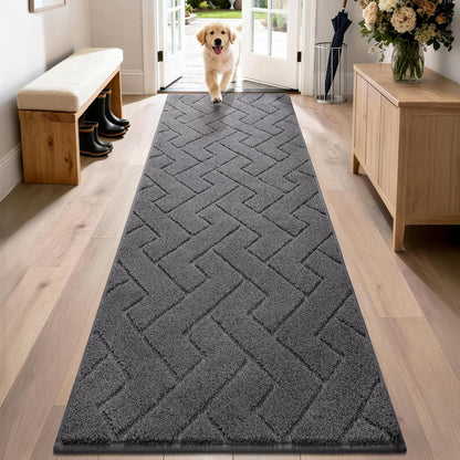PURRUGS Dirt Trapping Door Mat 20" x 31.5", Non-Slip Machine Washable Entry Rug, Dog Doormat, Indoor Front Door Mat, Super Absorbent Entryway Rug for Muddy Shoes & Paws, Taupe