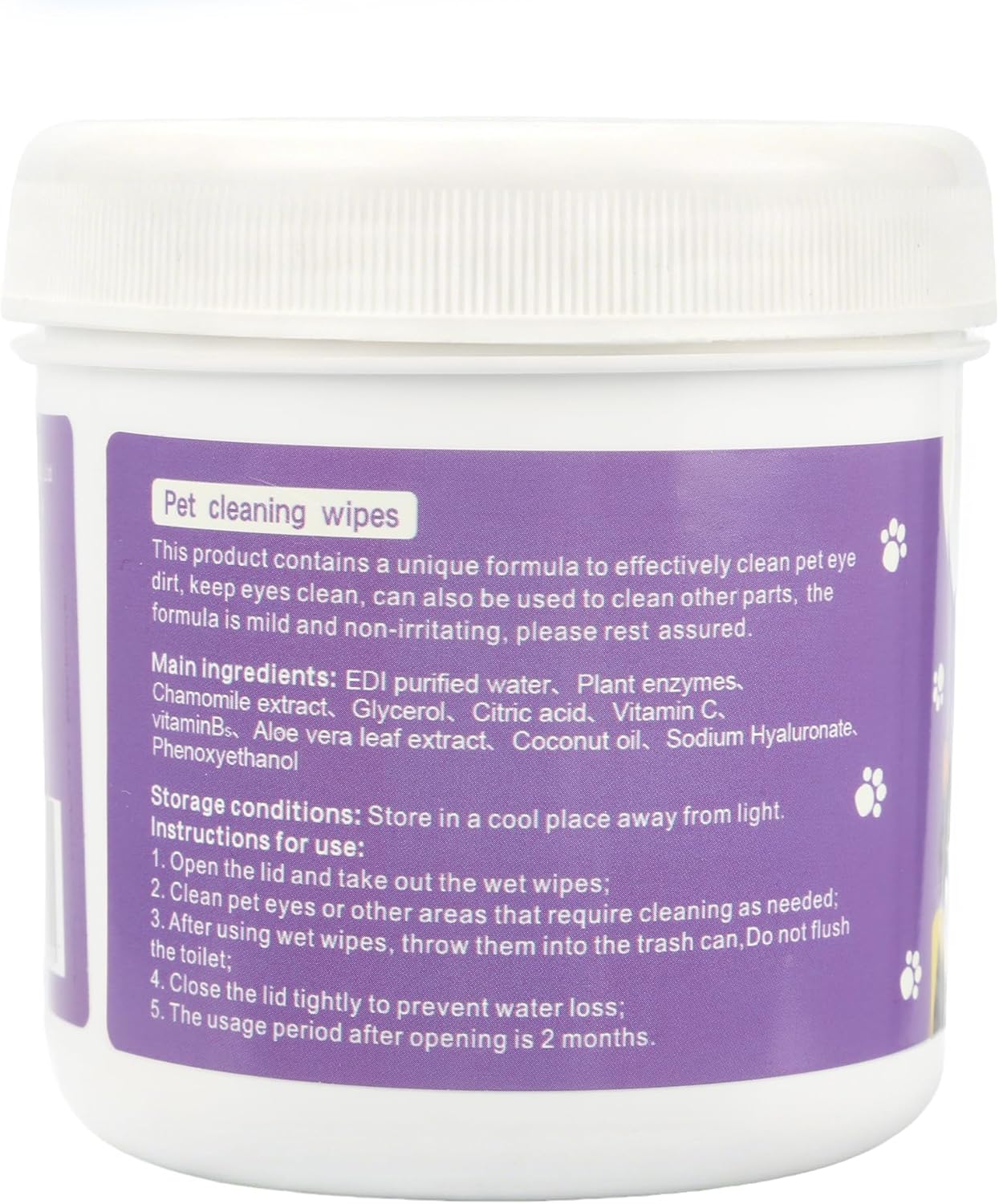 Dog Teeth Cleaning Wipes, 60 Pcs Pet Dental Cleaning Finger Wipes Tooth Brushing Kit for Dogs Cats Plaque Tartar Remove, Dog Healthy Mouth Toothbrush Finger Wipe for Pets Oral Care, Coconut Oil