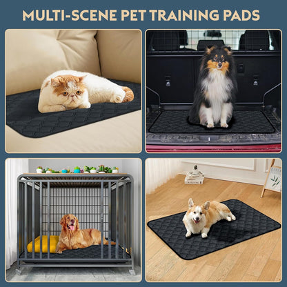 FunFurry Washable Pee Pads for Dogs - 4 Pack Reusable Pee Pads，Waterproof Puppy Pads，Pet Training Pads，Super Absorbent with Dog Paw Shape Non-Slip Backing (Cream, 18" X 24" - 4 Pack)