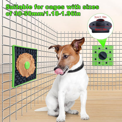 Lick Mat for Dogs Crate, Lick Mat for Dog, Dog Peanut Butter Lick Pads, Crate Training Aids for Puppies Slow Food Licking Pad(1 Pack)